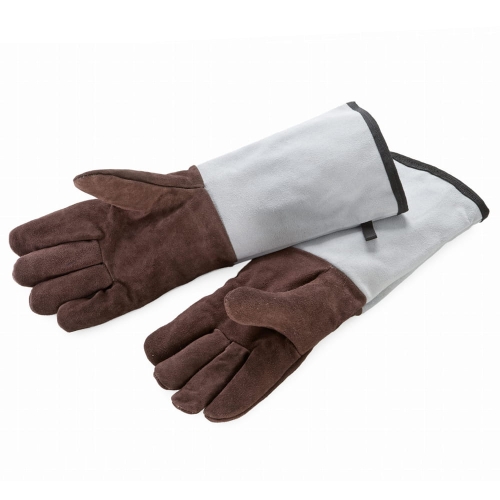 Rękawice do piekarnika 5-palcowe skórzane długi mankiet