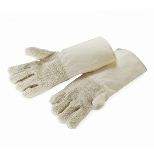 Rękawice do piekarnika 5-palcowe bawełniane długi mankiet