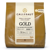 Czekolada karmelowa Callebaut 30,4% Gold 400g