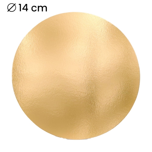 Podkładka pod tort gładka Złoty Krążek cienki 14cm