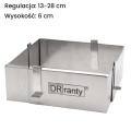 Rant regulowany prostokątny 13-28cm Dorosiowe Ranty h6