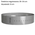 Rant cukierniczy regulowany 26-34cm Dorosiowe Ranty h8