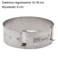 Rant cukierniczy regulowany 14-18cm Dorosiowe Ranty h6