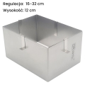Prostokątny rant cukierniczy z regulacją 16-32 cm