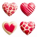 Walentynkowe serca Lovissimo dekoracja czekoladowa 224szt