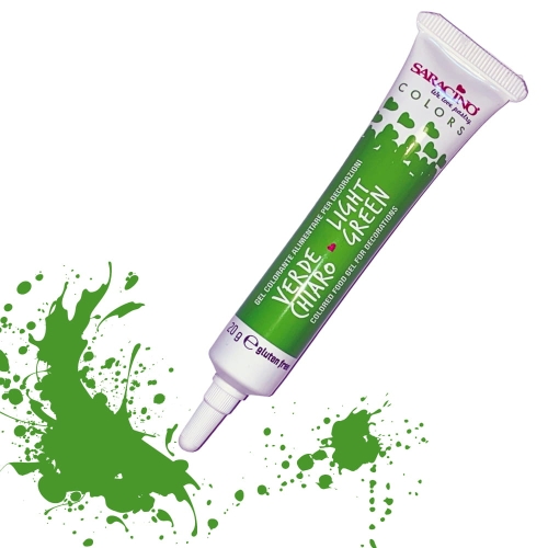 Barwnik spożywczy w żelu tubka Saracino Jasny Zielony 20g