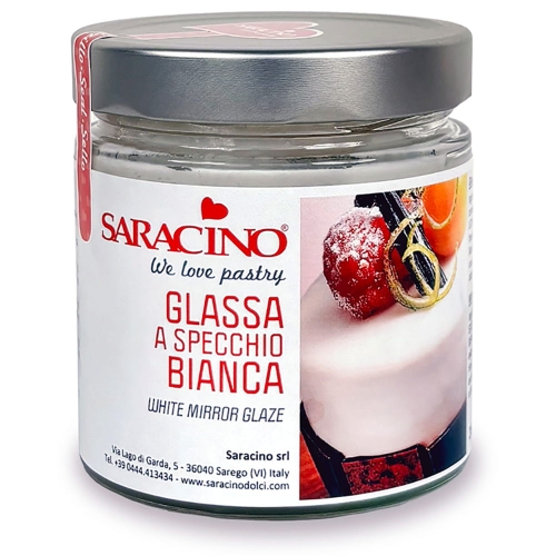 Polewa lustrzana Mirror Glaze Saracino Glazura Biała 350g