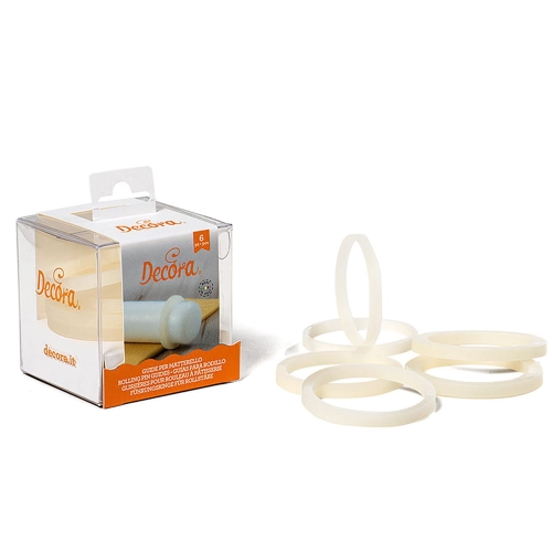 Pierścienie dystansowe Ø 4,5cm do wałków cukierniczych 6szt