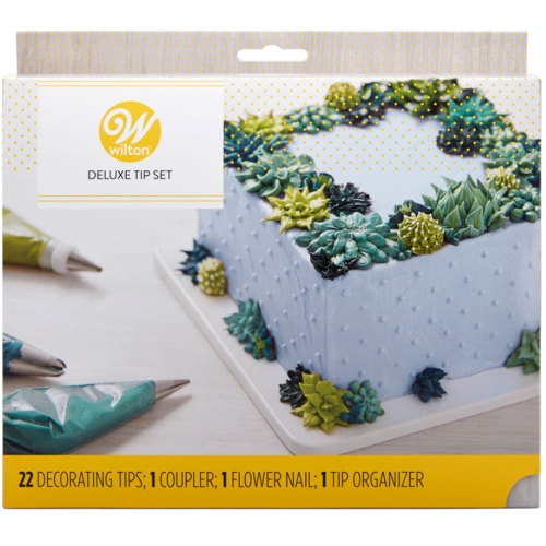 Zestaw tylek Wilton Deluxe tylki cukiernicze w kasetce 24szt