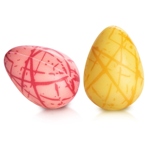 Jajka 3D Paski dekoracja czekoladowa na Wielkanoc 96szt
