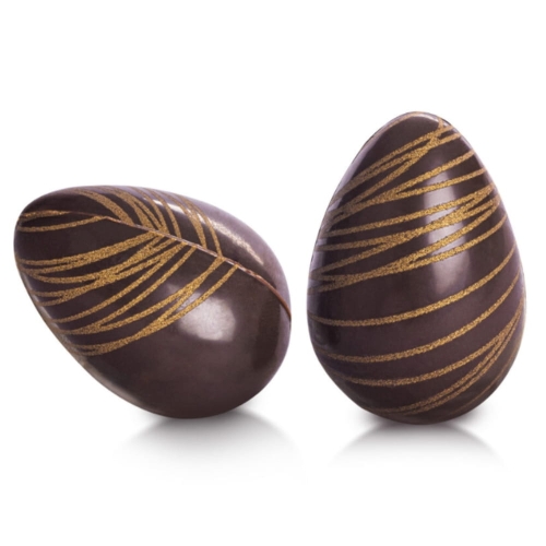 Jajka 3D Złoto i Ciemna czekolada dekoracja na Wielkanoc 96szt