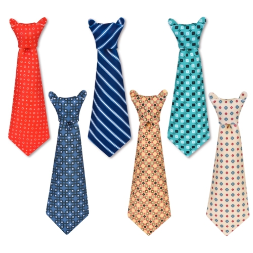 Duży krawat figurki cukrowe na tort Modecor 6 wzorów 18cm