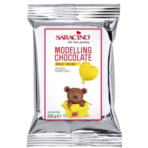 Czekolada plastyczna Żółta Saracino 250g