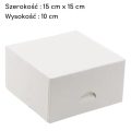 Pudełko na tort ciasto karton zamykany Biały 15x15x10cm