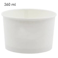 Kubeczki miseczki do lodów 360ml papierowe białe 25szt