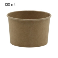 Kubeczki miseczki do lodów 130ml papierowe kraftowe 25szt