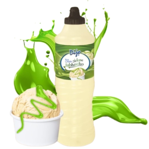 Sos polewa do lodów Topping Dijo Zielone Jabłuszko 1kg