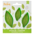 Wykrojnik listki długie 3 wykrawacze do podłużnych liści Decora