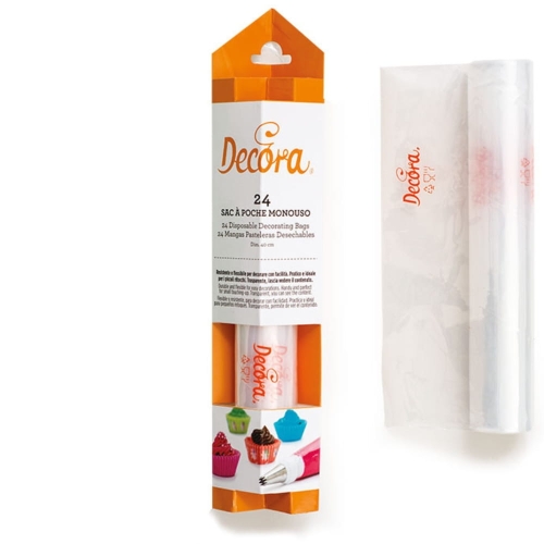 Worki cukiernicze foliowe antypoślizgowe Decora 40cm 24szt