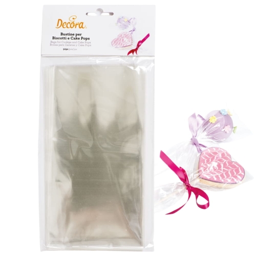 Przezroczyste woreczki na słodycze cukierki ciastka Decora 50szt