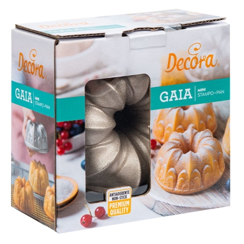 Forma do pieczenia MINI babki Gaia Decora aluminium 10x5cm