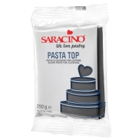 Masa cukrowa na tort Saracino Pasta Top czarna 250g
