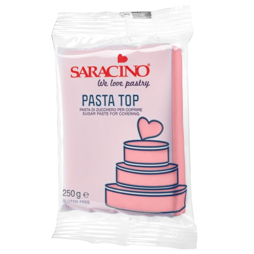 Masa cukrowa na tort Saracino Pasta Top Różowa 250g