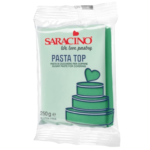 Masa cukrowa na tort Saracino Pasta Top Zielona 250g