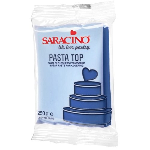 Masa cukrowa na tort Saracino Pasta Top Granatowa 250g