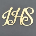 Napis IHS kursywny artystyczny