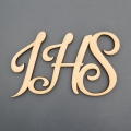 Napis IHS kursywny artystyczny