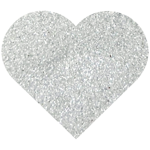 Biała posypka brokatowa