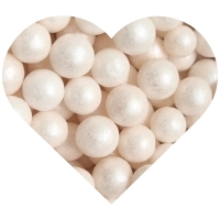 Białe Perełki 7mm błyszcząca posypka cukrowa 60g