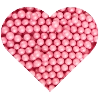 Różowe Perełki 4mm błyszcząca posypka cukrowa 60g