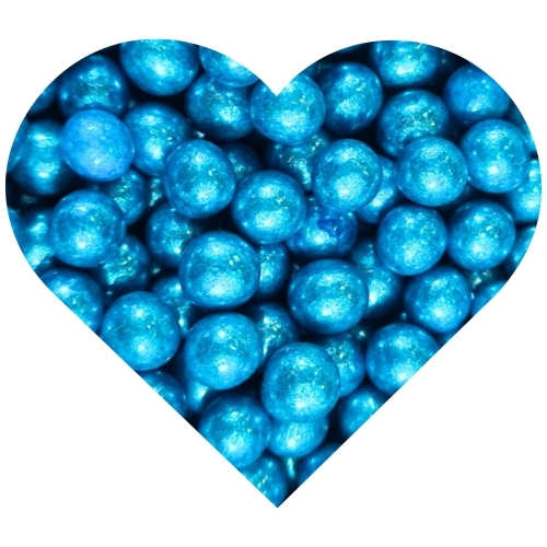 Niebieskie czekoladowe perełki