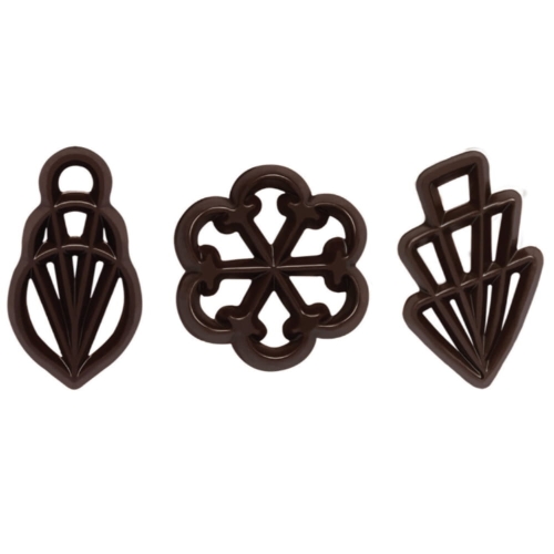 Mela deserowe ażurki czekoladowe dekoracje Barbara 300szt