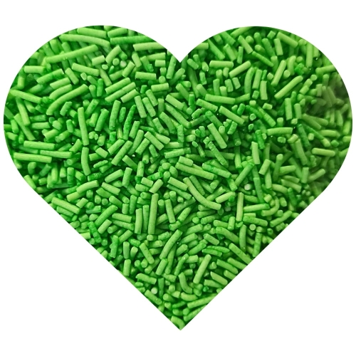 Zielona posypka cukrowa patyczki pałeczki zielone 1kg