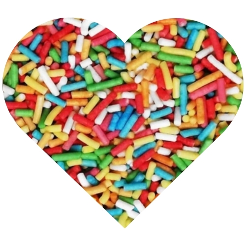 Kolorowa posypka cukrowa owocowa patyczki pałeczki Dijo 1kg