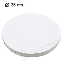 Podkład pod tort bardzo gruby powlekany styrodur Biały 25cm