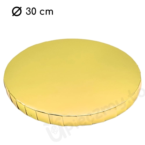 Podkład pod tort bardzo gruby powlekany styrodur Złoty 30cm