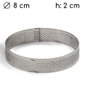 Rant perforowany do tartaletek tarty h2 Decora 8cm