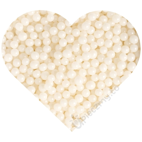 Posypka komunijna białe perełki