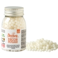 Białe Perełki 5mm błyszcząca posypka cukrowa Decora 100g