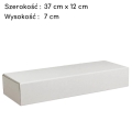 Pudełko na ciasto mazurek karton zamykany Biały 37x12x6cm