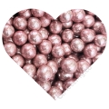Różowe czekoladowe perełki