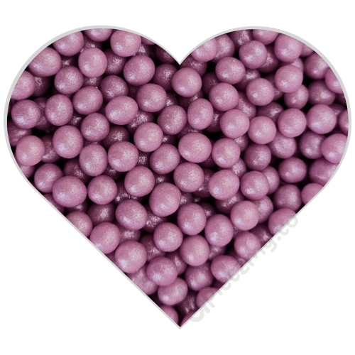 Fioletowe pastelowe perełki 4 mm