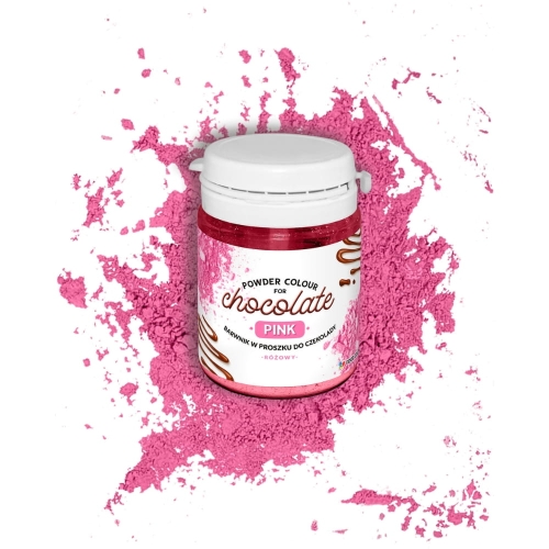 Barwnik do czekolady w proszku Różowy 10g