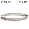 Rant perforowany do tartaletek tarty h2 Decora 20cm