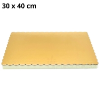 Podkład prostokątny styrodur ze złotą podkładką gruby 30x40cm