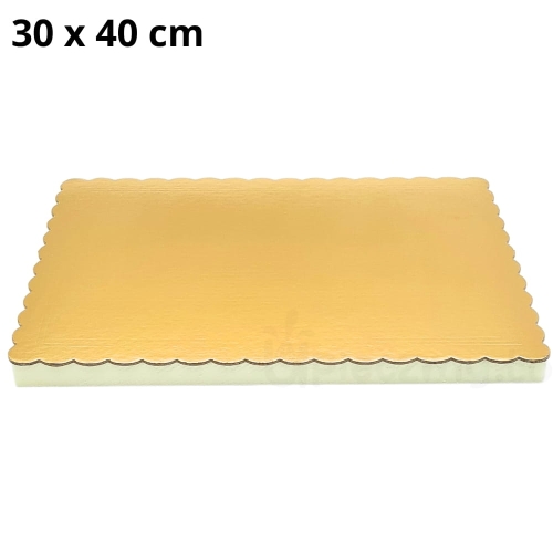 Podkład prostokątny styrodur ze złotą podkładką gruby 30x40cm